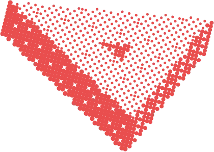 Triangle floating around